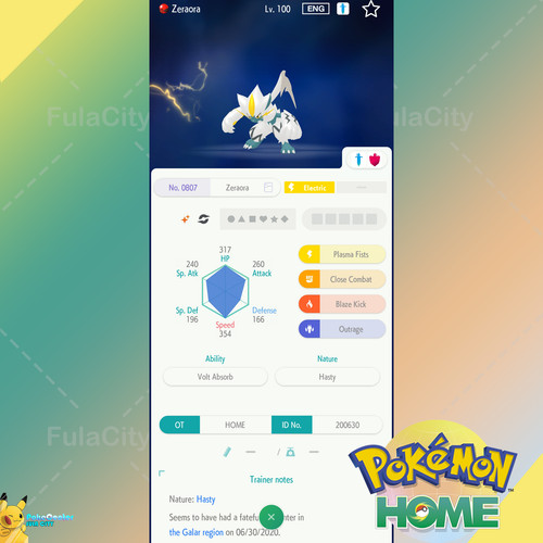 Shiny zeraora event 1 - shiny,