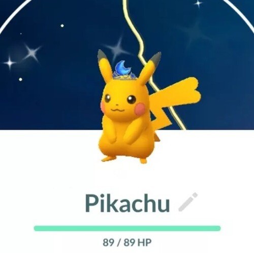 Shiny moon crown - crown, pikachu