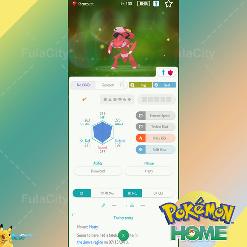 Shiny genesect event - shiny,