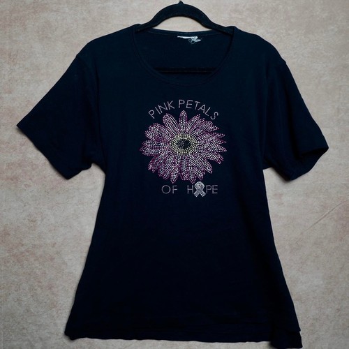 Shirt rosa con - t-shirt, strass