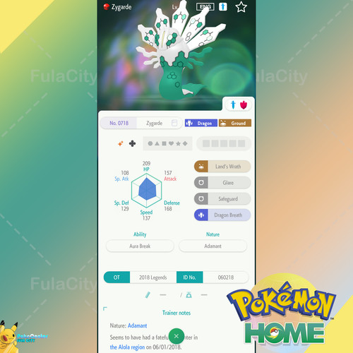 Shiny zygarde event - zygarde, 🟢event