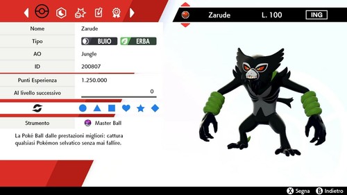 Zarude event 6iv - event, +