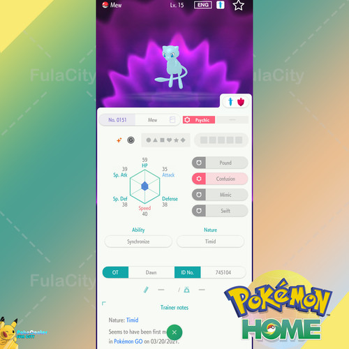 Shiny mew event - mew, 🟢event