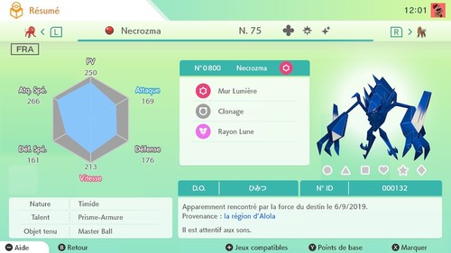 Necrozma shiny évent - shiny, fr