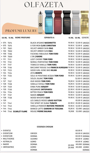 Profumi chogan luxury 50ml - profumi, da