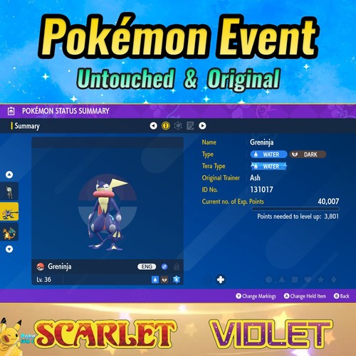 Greninja event ash s - greninja, 🟣event