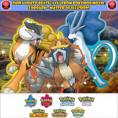 Event shiny johto beast 6 - shiny, (6