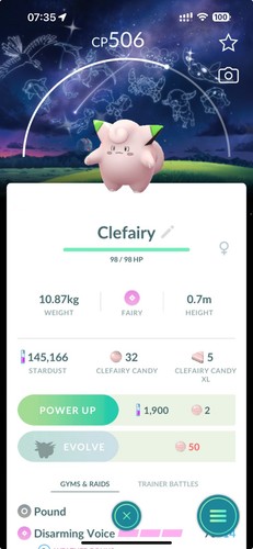 Shiny clefairy astronomical - shiny,