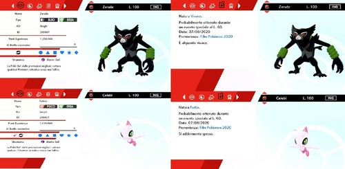 Zarude celebi event 6iv - celebi, +